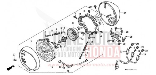 PROJECTEUR (2) GL1500CW de 1998